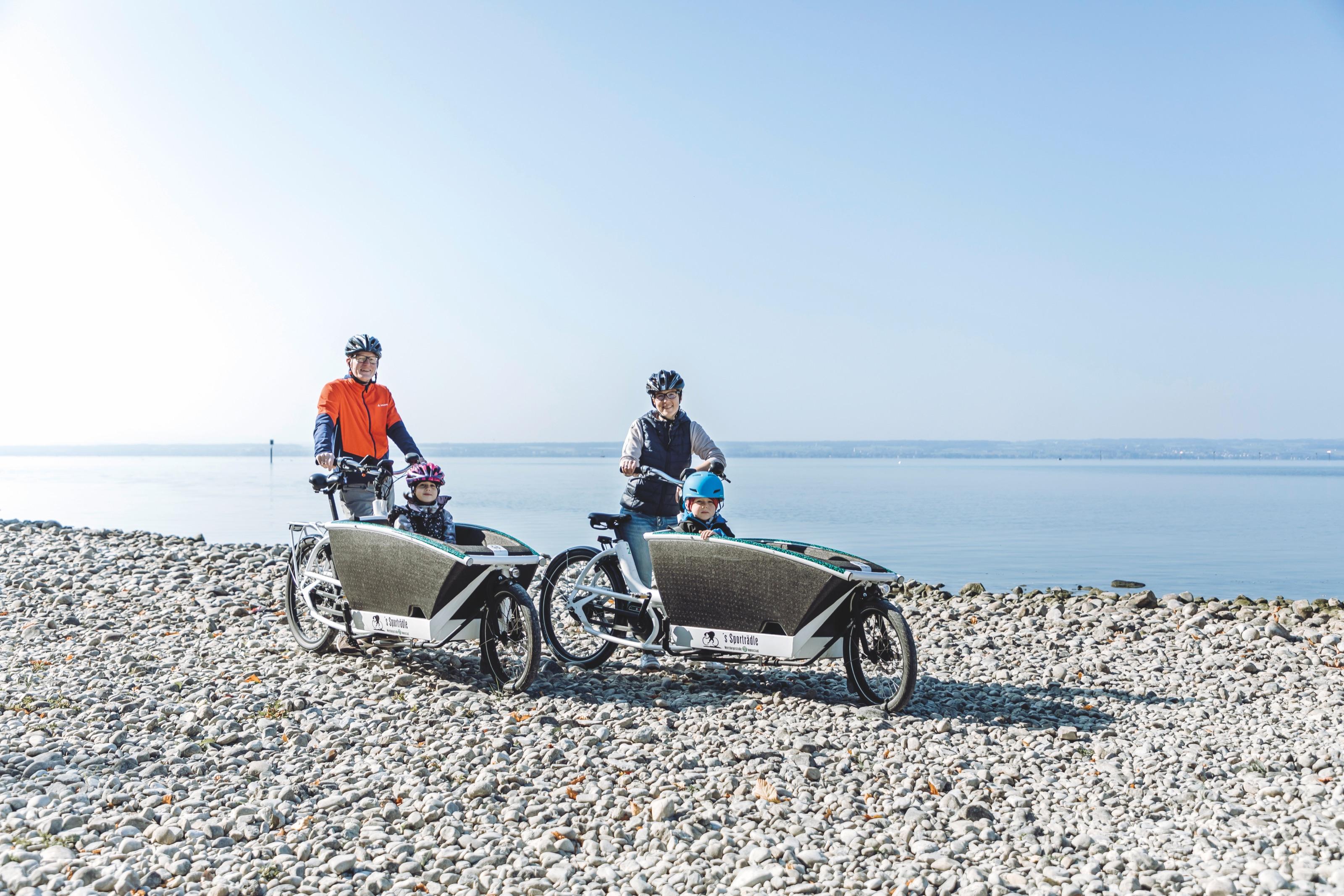 Radfahrer am Bodensee